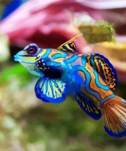 Aesthetic Colorful Fish paint by numbers