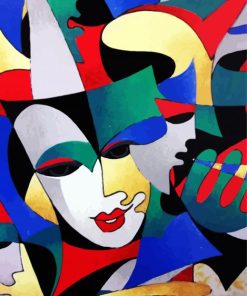 Aesthetic Cubism Faces paint by number