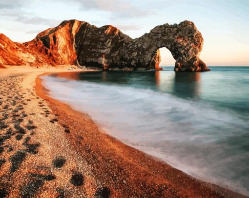 Aesthetic Durdle Door paint by number