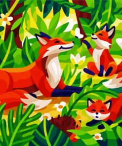 Aesthetic Fox paint by numbers