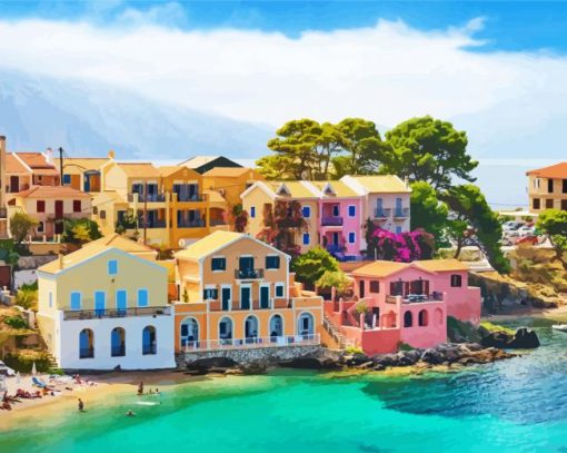 Aesthetic Kefalonia paint by number