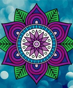 Aesthetic Mandala paint by numbers