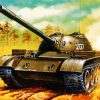 Aesthetic Military Tank paint by number