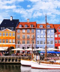 Aesthetic Nyhavn paint by numbers