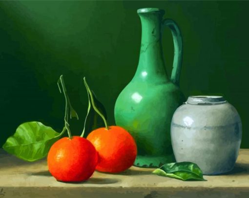 Aesthetic Oranges Still Life paint by number