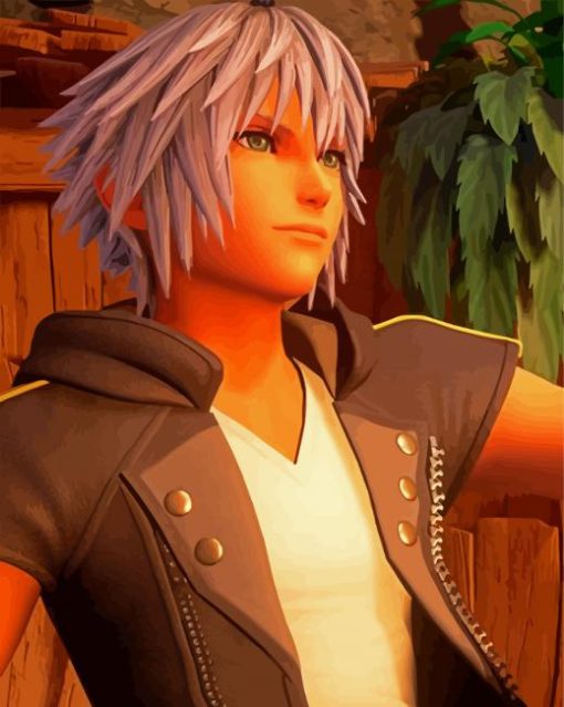 Aesthetic Riku Kingdom Hearts paint by number