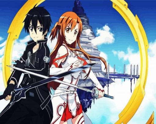 Aesthetic Sao paint by numbers