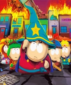 Aesthetic Southpark paint by numbers