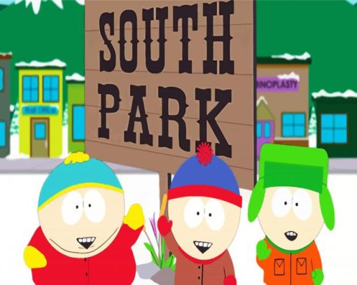 Aesthetic Southpark Art paint by numbers