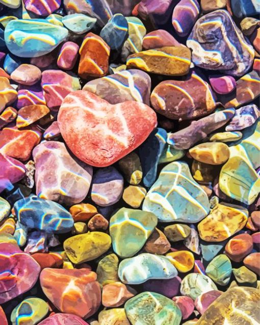 Aesthetic Stones Art paint by numbers