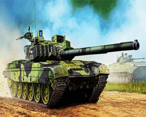 Aesthetic Military Tank paint by numbers