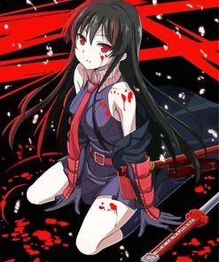 Akame Ga Kill Anime paint by number