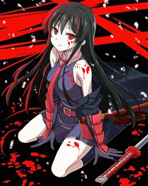 Akame Ga Kill Anime paint by number