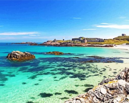 Alderney Beach paint by number