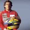 Ayrton Senna And His Helmet paint by number