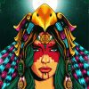 Aesthetic Xochiquetzal Woman paint by number