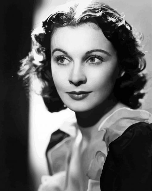 Beautiful Vivien Leigh paint by number