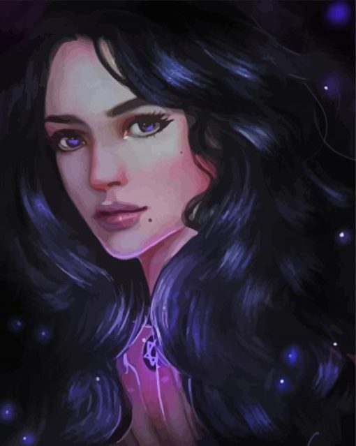 Beautiful Yennefer Witcher paint by number