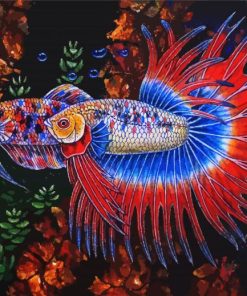 Betta Fish paint by numbers