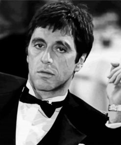 Black And White Al Pacino paint by numbers