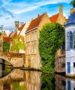 Bruges River paint by numbers