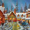 Christmas Night paint by number