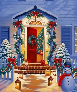 Christmas Night paint by number