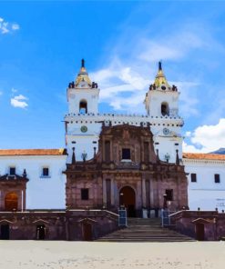 Church Of Sait Francis Quito paint by numbers