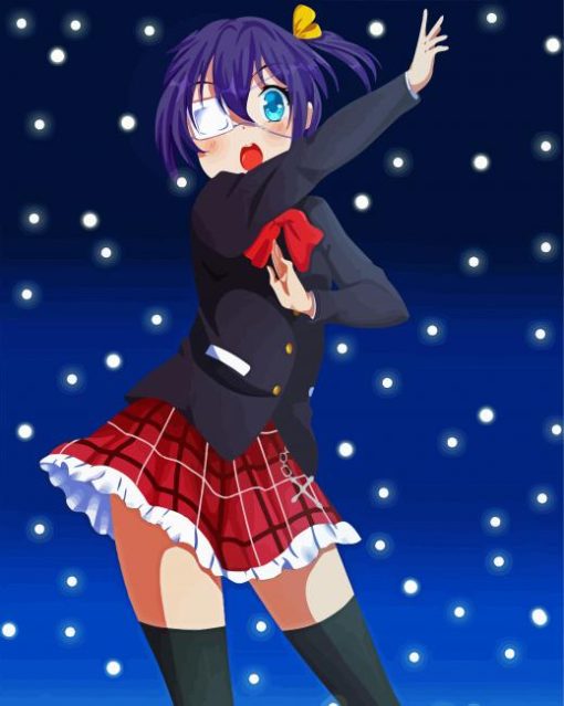 Chuunibyou Rikka Takanashi paint by number