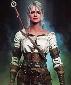 Ciri From Witcher paint by number