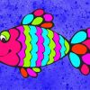 Colorful Fish paint by numbers