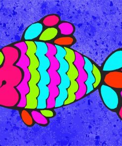 Colorful Fish paint by numbers