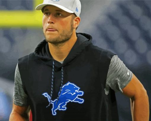 Cool Matthew Stafford paint by numbers