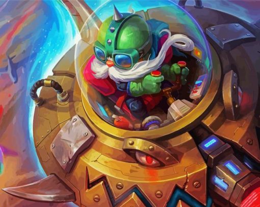 Corki League Of Legends paint by number