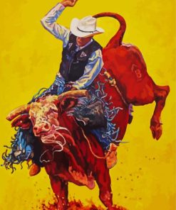 Cowboy Rodeo paint by number