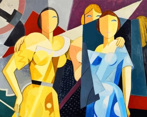 Cubism Ladies paint by number