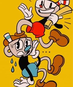 Cuphead Characters paint by number