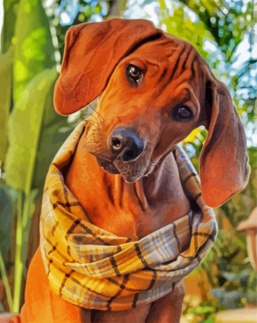 Cute Ridgeback paint by number