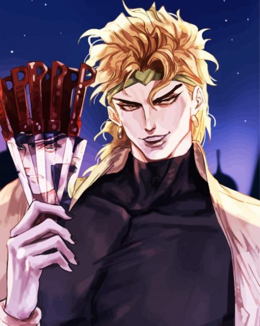 Dio Brando Vampire paint by number