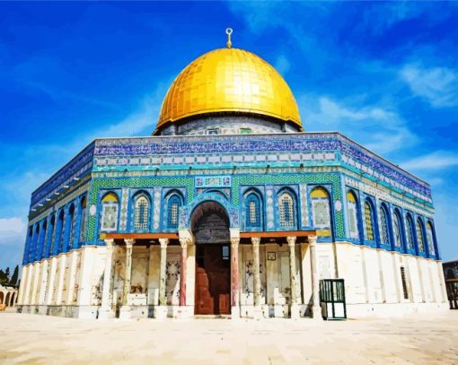 Dome Of The Rock Al Aqsa paint by numbers