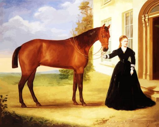 Equestrian Lady paint by numbers