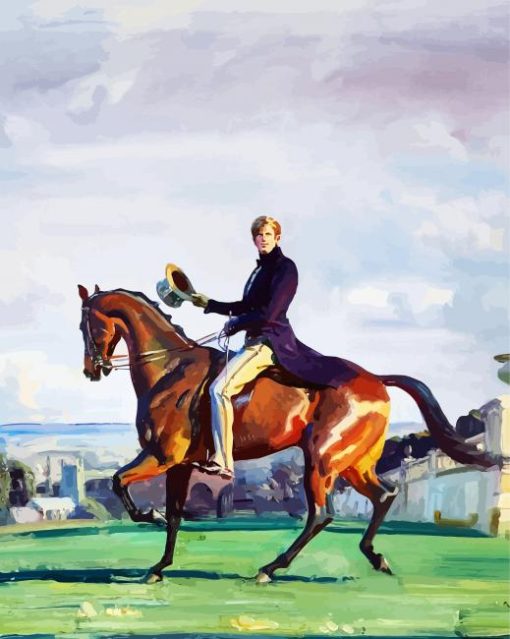 Equestrian Horse Rider paint by numbers