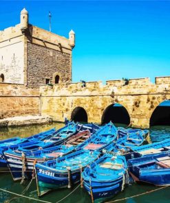 Essaouira Citadel Port paint by numbers