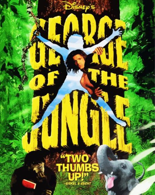 George Of The Jungle Movie Poster paint by numbers