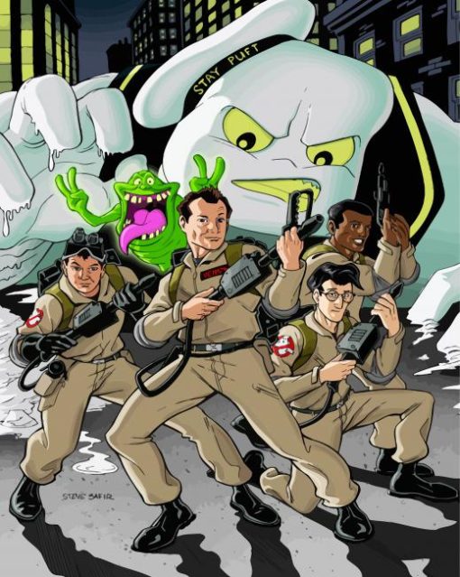 Ghostbusters Animated Serie paint by numbers