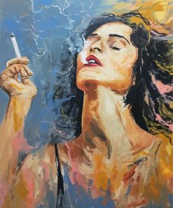 Girl Smoking paint by number