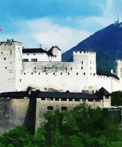 Hohensalzburg Castle paint by numbers