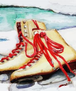 Ice Skates paint by number