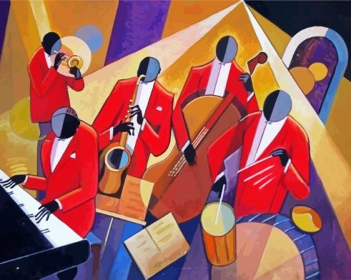 Jazz Cubism paint by numbers