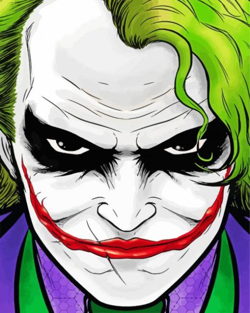 Joker Movie paint by numbers